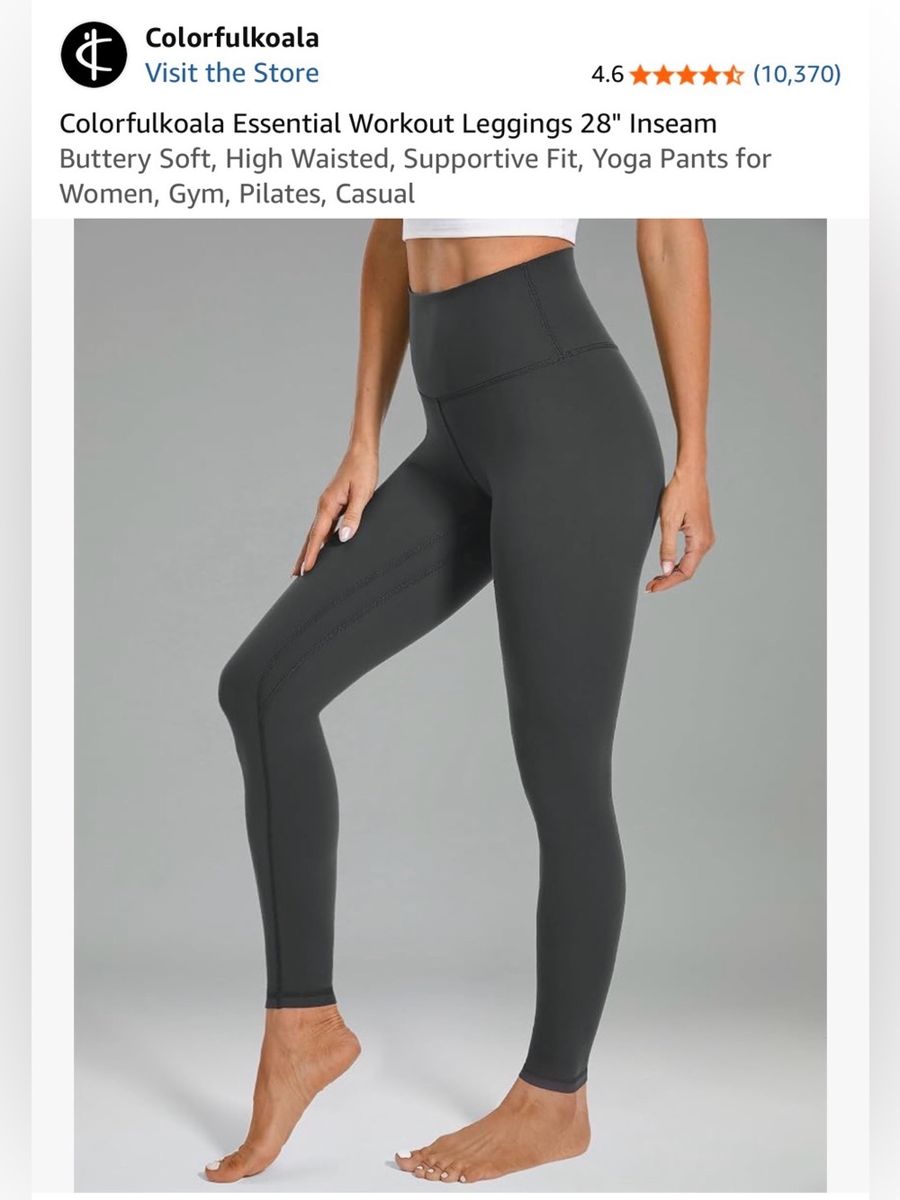 Colorfulkoala High-Rise Leggings Size Small